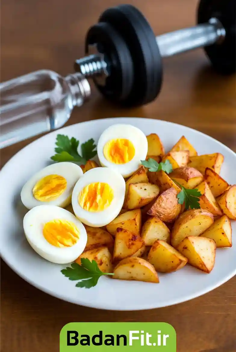 تخم مرغ و سیب زمینی بعد از باشگاه: راهنمای کامل زمان‌بندی مصرف برای نتایج حداکثری

